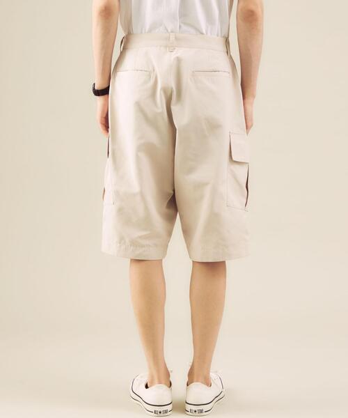 green label relaxing（グリーンレーベルリラクシング）の「【 WEB限定 】[ GLR/ -or ] ワイド カーゴ ショート パンツ（カーゴパンツ・メンズ・オリーブ/ブラック/ベージュ・M/L）」の6枚目の写真