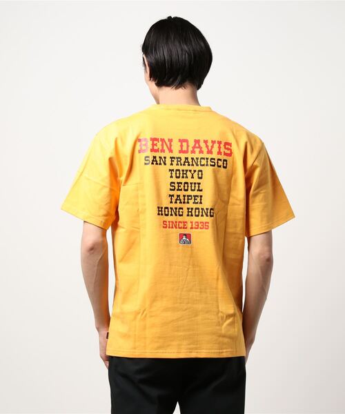 BEN DAVIS(ベンデイビス)の「《BEN DAVIS》PPRINT TEE(Tシャツ/カットソー・メンズ・ベージュ/ホワイト/パープル/ブラック/マスタード/チャコールグレー・SMALL/MEDIUM/X-LARGE/LARGE)」の22枚目の写真