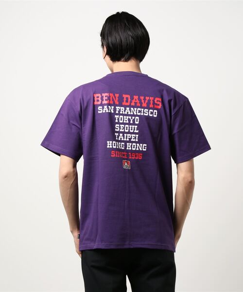 BEN DAVIS(ベンデイビス)の「《BEN DAVIS》PPRINT TEE(Tシャツ/カットソー・メンズ・ベージュ/ホワイト/パープル/ブラック/マスタード/チャコールグレー・SMALL/MEDIUM/X-LARGE/LARGE)」の18枚目の写真