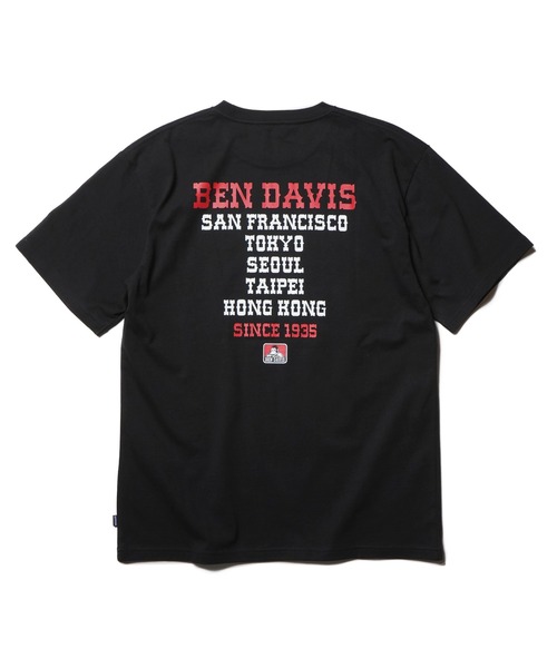BEN DAVIS(ベンデイビス)の「《BEN DAVIS》PPRINT TEE(Tシャツ/カットソー・メンズ・ベージュ/ホワイト/パープル/ブラック/マスタード/チャコールグレー・SMALL/MEDIUM/X-LARGE/LARGE)」の3枚目の写真
