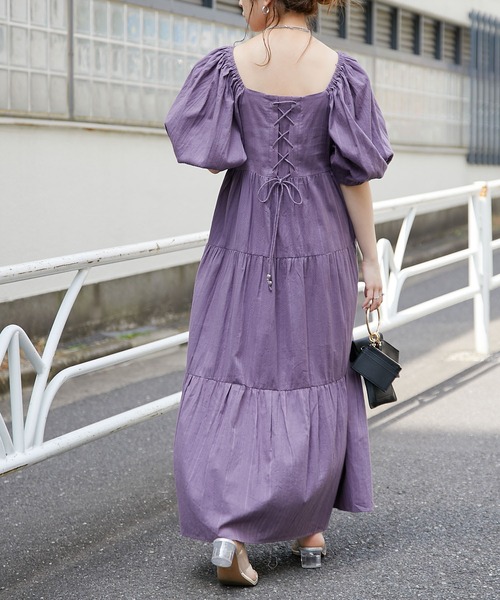 Chico（チコ）の「2wayシャーリングコットンティアード