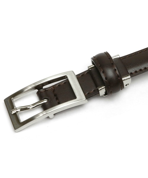 TOKYO SHIRTS（トウキョウシャツ）の「牛革 ベーシックベルト（ベルト・レディース・ブラック/ダークブラウン・FREE）」の4枚目の写真