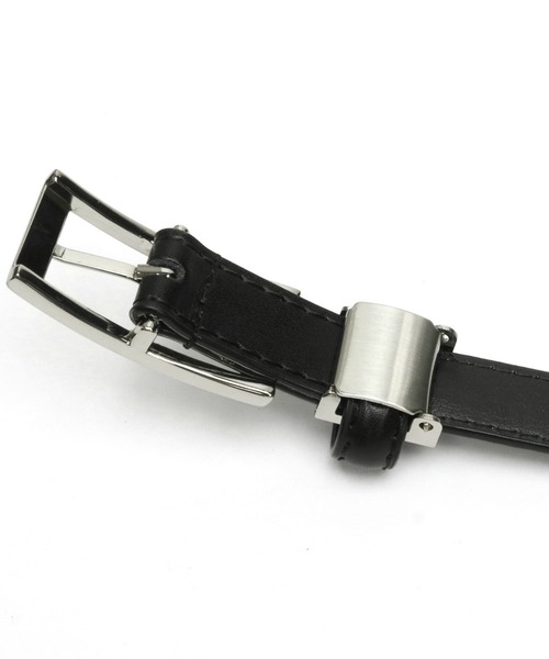 TOKYO SHIRTS（トウキョウシャツ）の「牛革 ベーシックベルト（ベルト・レディース・ブラック/ダークブラウン・FREE）」の5枚目の写真