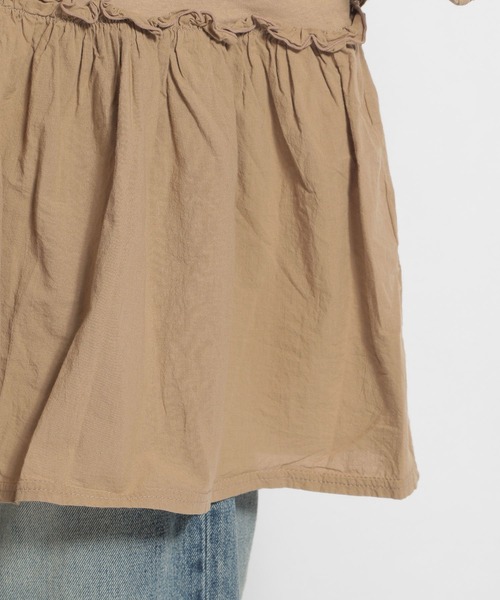 ichi（イチ）の「【ichi(イチ)】ドッキングプルオーバー（Tシャツ/カットソー・レディース・ブラック/ベージュ/グレー・FREE）」の15枚目の写真