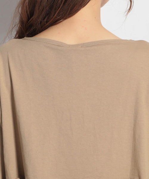 ichi（イチ）の「【ichi(イチ)】ドッキングプルオーバー（Tシャツ/カットソー・レディース・ブラック/ベージュ/グレー・FREE）」の17枚目の写真