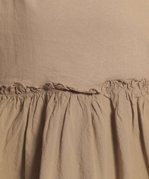 ichi（イチ）の「【ichi(イチ)】ドッキングプルオーバー（Tシャツ/カットソー・レディース・ブラック/ベージュ/グレー・FREE）」の13枚目の写真