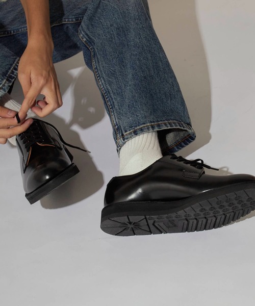 Danner ブラックレザーシューズ Y's for men-ワイズフォーメン】Y's for men x Danner POSTMAN