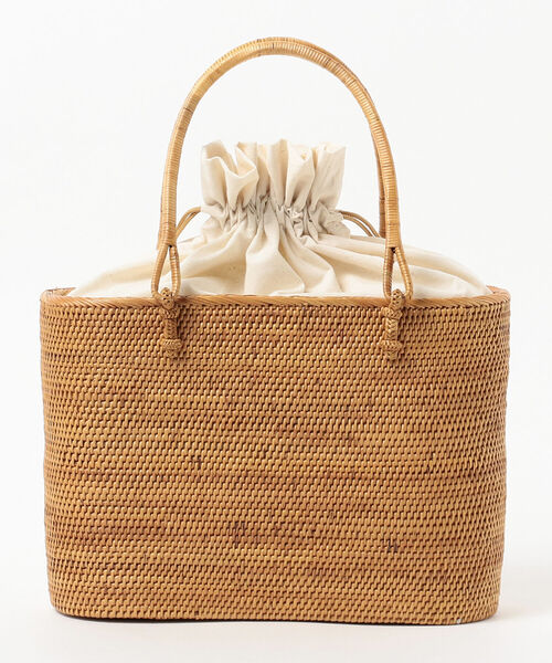 Demi-Luxe BEAMS（デミルクス ビームス）の「Demi-Luxe BEAMS / ホリゾンタル アタ カゴバッグ（かごバッグ・レディース・ナチュラル・ONE SIZE）」の3枚目の写真
