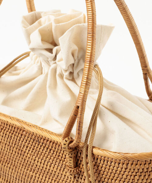 Demi-Luxe BEAMS（デミルクス ビームス）の「Demi-Luxe BEAMS / ホリゾンタル アタ カゴバッグ（かごバッグ・レディース・ナチュラル・ONE SIZE）」の6枚目の写真