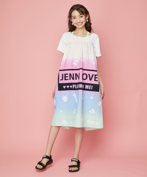 JENNI love（ジェニィラブ）の「シリコンワッペンスポサン（サンダル・キッズ・ラベンダー/ブラック・24cm/21cm/22cm/20cm/23cm）」の14枚目の写真