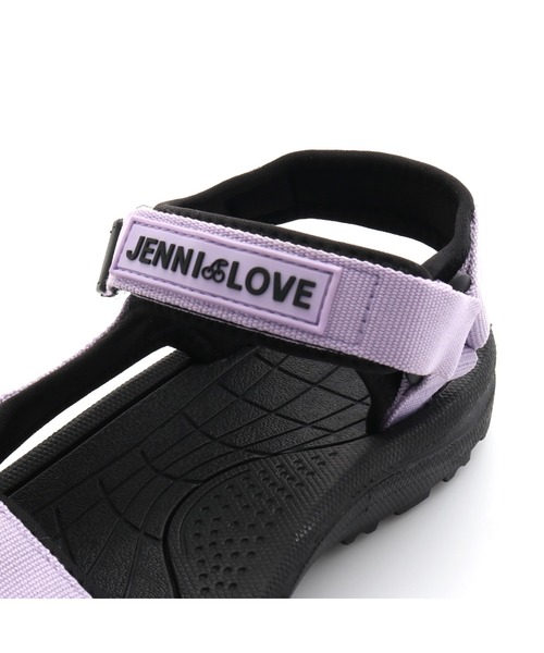 JENNI love（ジェニィラブ）の「シリコンワッペンスポサン（サンダル・キッズ・ラベンダー/ブラック・24cm/21cm/22cm/20cm/23cm）」の6枚目の写真