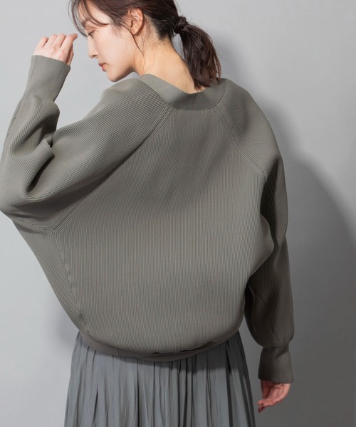 Munich（ミューニック）の「ストレッチヤーンカーディガンスティッチニット　Vネックカーディガン（カーディガン/ボレロ・レディース・ブラック/ベージュ/カーキ/ピンク・FREE）」の17枚目の写真