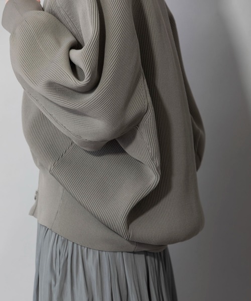 Munich（ミューニック）の「ストレッチヤーンカーディガンスティッチニット　Vネックカーディガン（カーディガン/ボレロ・レディース・ブラック/ベージュ/カーキ/ピンク・FREE）」の22枚目の写真