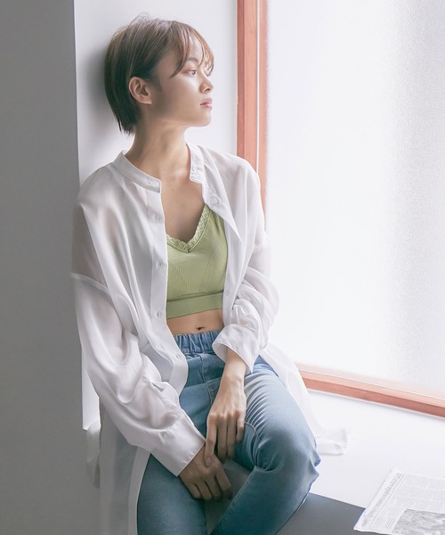 Fashion Letter(ファッションレター)の「ノンワイヤーブラトップ ルームウェア(ナイトブラ・レディース・ローズ/オフホワイト/オリーブ/ベビーピンク/ブラック・FREE)」の7枚目の写真