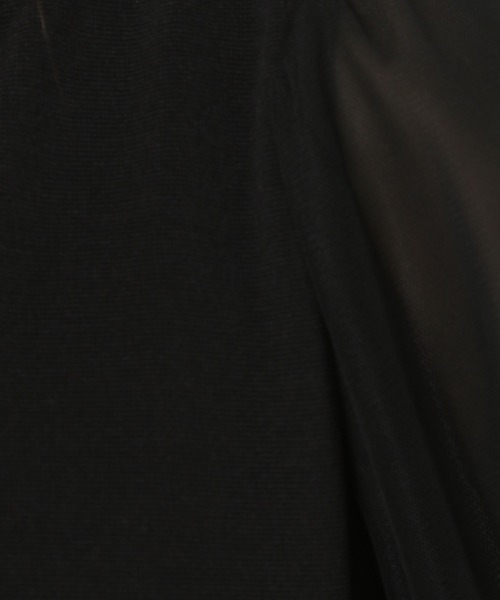 mysty woman（ミスティウーマン）の「チュールタックスリーブプルオーバー 950572（Tシャツ/カットソー・レディース・ブラック/オフホワイト・FREE）」の14枚目の写真