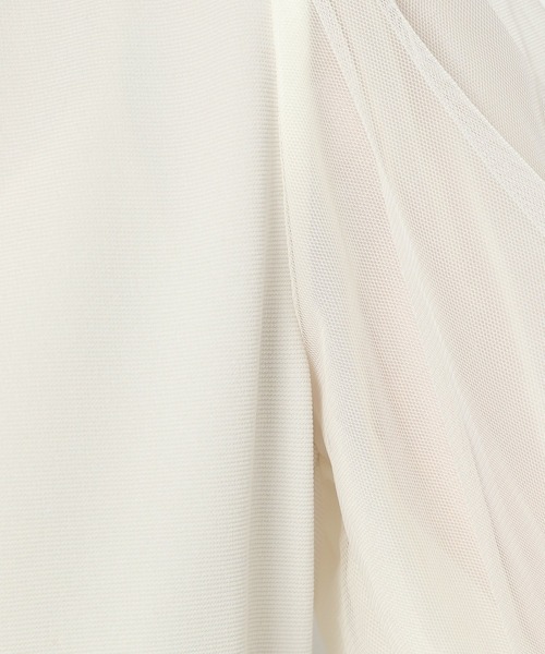 mysty woman（ミスティウーマン）の「チュールタックスリーブプルオーバー 950572（Tシャツ/カットソー・レディース・ブラック/オフホワイト・FREE）」の15枚目の写真