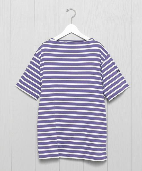 H　BEAUTY&YOUTH UNITED ARROWS（エイチビューティーアンドユースユナイテッドアローズ）の「＜SAINT JAMES＞PIRIAC BORDER 21SS/カットソー.（Tシャツ/カットソー・メンズ・ネイビー/モカ/ライラック/ブラック/イエロー・4/5）」の4枚目の写真