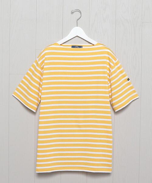 H　BEAUTY&YOUTH UNITED ARROWS（エイチビューティーアンドユースユナイテッドアローズ）の「＜SAINT JAMES＞PIRIAC BORDER 21SS/カットソー.（Tシャツ/カットソー・メンズ・ネイビー/モカ/ライラック/ブラック/イエロー・4/5）」の5枚目の写真