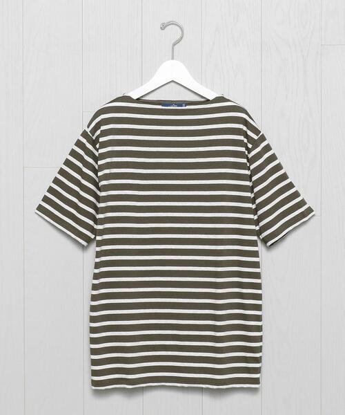 H　BEAUTY&YOUTH UNITED ARROWS（エイチビューティーアンドユースユナイテッドアローズ）の「＜SAINT JAMES＞PIRIAC BORDER 21SS/カットソー.（Tシャツ/カットソー・メンズ・ネイビー/モカ/ライラック/ブラック/イエロー・4/5）」の2枚目の写真
