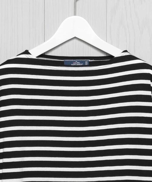 H　BEAUTY&YOUTH UNITED ARROWS（エイチビューティーアンドユースユナイテッドアローズ）の「＜SAINT JAMES＞PIRIAC BORDER 21SS/カットソー.（Tシャツ/カットソー・メンズ・ネイビー/モカ/ライラック/ブラック/イエロー・4/5）」の7枚目の写真