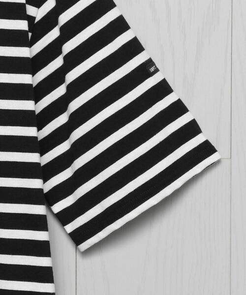 H　BEAUTY&YOUTH UNITED ARROWS（エイチビューティーアンドユースユナイテッドアローズ）の「＜SAINT JAMES＞PIRIAC BORDER 21SS/カットソー.（Tシャツ/カットソー・メンズ・ネイビー/モカ/ライラック/ブラック/イエロー・4/5）」の8枚目の写真