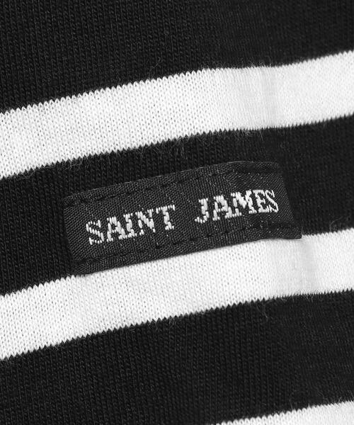 H　BEAUTY&YOUTH UNITED ARROWS（エイチビューティーアンドユースユナイテッドアローズ）の「＜SAINT JAMES＞PIRIAC BORDER 21SS/カットソー.（Tシャツ/カットソー・メンズ・ネイビー/モカ/ライラック/ブラック/イエロー・4/5）」の11枚目の写真