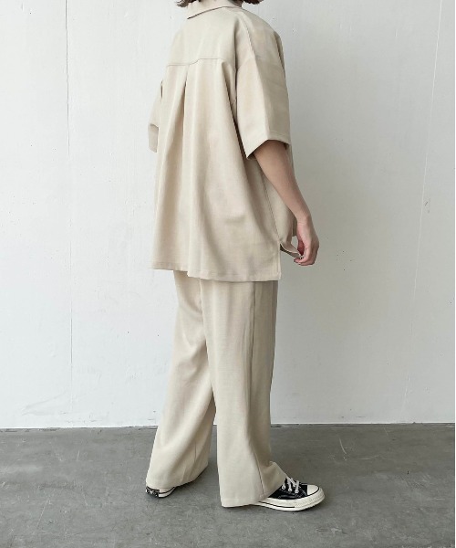 flaner（フラネ）の「ドライタッチストレートパンツ【ユニセックス対応/セットアップ対応】（その他パンツ・レディース・ベージュ/カーキ/ナチュラル・SMALL/MEDIUM/LARGE/X-LARGE）」の11枚目の写真