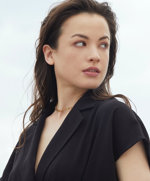 CENE（セネ）の「【CENE】セネ/ [ゴールド]ワイドリンクチェーンネックレス（ネックレス・レディース・ゴールド・FREE）」の3枚目の写真