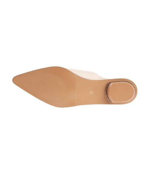 MERCURYDUO（マーキュリーデュオ）の「レースアップローヒールスリッパサンダル（サンダル・レディース・シルバー/アイボリー・38/36）」の18枚目の写真