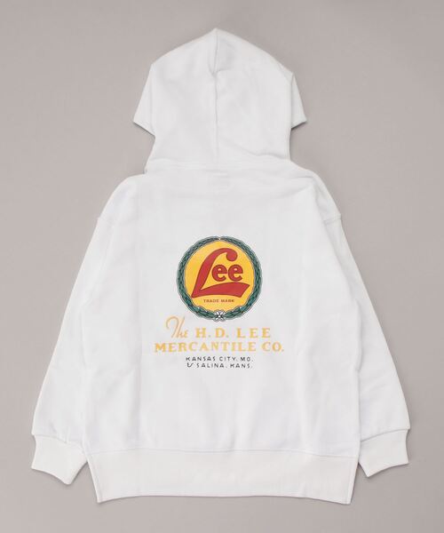 Lee（リー）の「Lee/リー キッズ　ヴィンテージロゴ入りパーカー（パーカー・キッズ・ホワイト/ブルー/ベージュ/ブラック・130/140/150）」の6枚目の写真