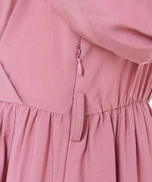 Allamanda（アラマンダ）の「カシュクールリボン付マキシワンピース（ワンピース・レディース・ブラック/ピンク/グレー・M）」の10枚目の写真