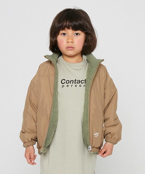 GENERATOR(ジェネレーター)の「GENERATOR リバーシブルJK(ナイロンジャケット・キッズ・カーキ/ブラウン/ブラック/ベージュ・M/L/XL/S)」の4枚目の写真