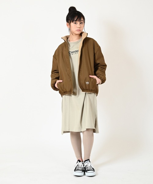 GENERATOR(ジェネレーター)の「GENERATOR リバーシブルJK(ナイロンジャケット・キッズ・カーキ/ブラウン/ブラック/ベージュ・M/L/XL/S)」の17枚目の写真