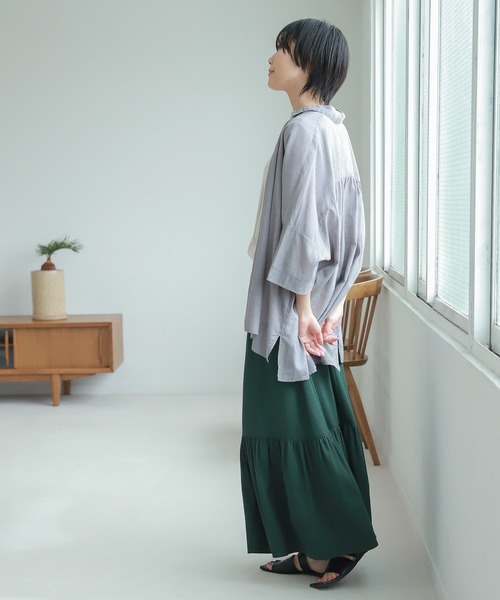 LAKOLE（ラコレ）の「ジャカードティアードスカート / 216474（スカート・レディース・ブラック/ブラウン/グリーン・SMALL/MEDIUM）」の21枚目の写真