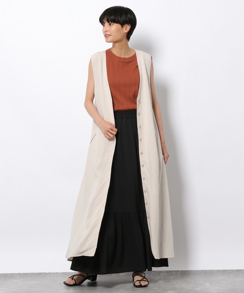 LAKOLE（ラコレ）の「ジャカードティアードスカート / 216474（スカート・レディース・ブラック/ブラウン/グリーン・SMALL/MEDIUM）」の17枚目の写真