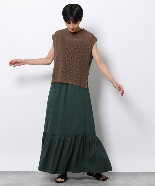 LAKOLE（ラコレ）の「ジャカードティアードスカート / 216474（スカート・レディース・ブラック/ブラウン/グリーン・SMALL/MEDIUM）」の22枚目の写真