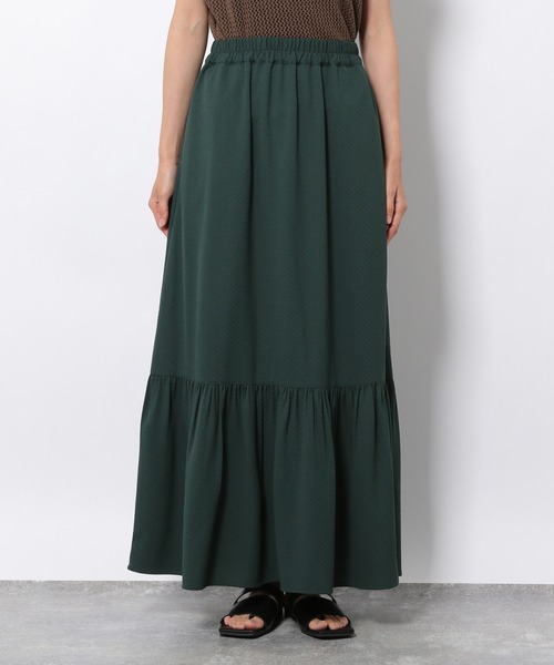 LAKOLE（ラコレ）の「ジャカードティアードスカート / 216474（スカート・レディース・ブラック/ブラウン/グリーン・SMALL/MEDIUM）」の10枚目の写真