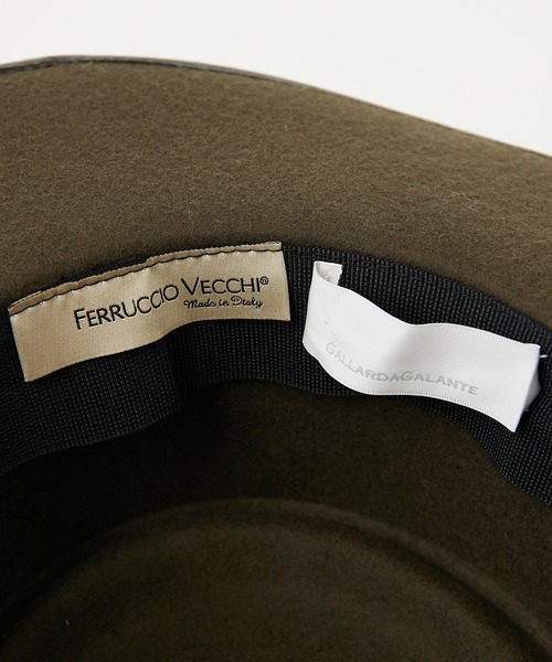 FERRUCCIO VECCHI（フェリシオベッキ）の「【FERRUCCIO VECCHI】ポークパイハット（ハット・レディース・カーキ・FREE）」の9枚目の写真