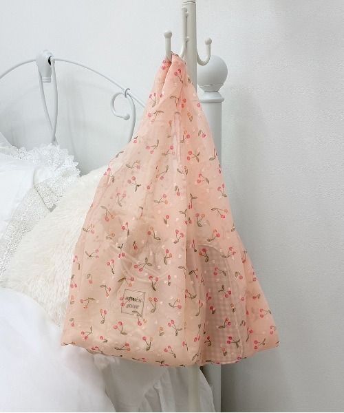 apres jour（アプレジュール）の「【apres jour×ARIAZ】シアーエコバッグ（エコバッグ/サブバッグ・レディース・ピンク/ライトピンク・FREE）」の2枚目の写真