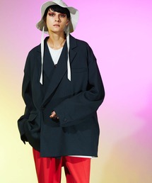 《ユニセックスアイテム》オメガリブプライムオーバーダブルテーラードジャケット 【MAISON SPECIAL/メゾンスペシャル】■セットアップ対応■