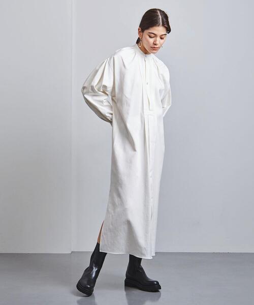 HYKE（ハイク）の「＜HYKE（ハイク）＞ LI SMOCK ワンピース ■■■（ワンピース・レディース・ホワイト/ブラック・2/1）」の11枚目の写真