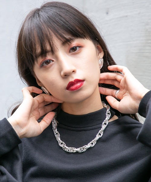 HARE(ハレ)の「ボリュームチェーンネックレス(HARE)(ネックレス・レディース・シルバー/ゴールド・FREE)」の3枚目の写真