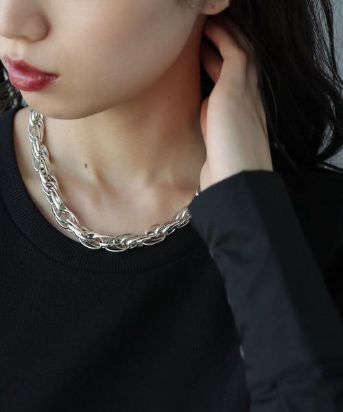 HARE(ハレ)の「ボリュームチェーンネックレス(HARE)(ネックレス・レディース・シルバー/ゴールド・FREE)」の16枚目の写真