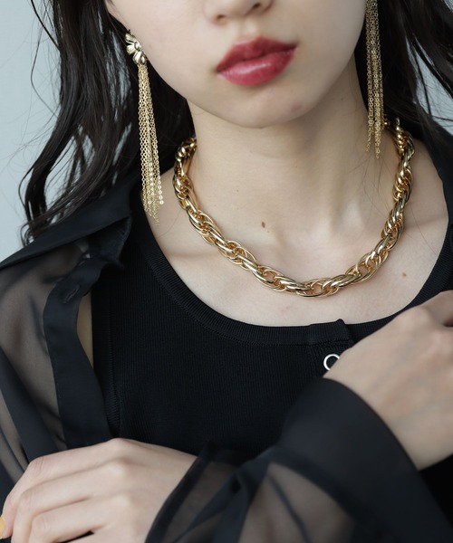 HARE(ハレ)の「ボリュームチェーンネックレス(HARE)(ネックレス・レディース・シルバー/ゴールド・FREE)」の19枚目の写真