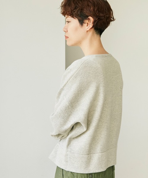 note et silence （ノートエシロンス）の「C/ラムウールダブルフェイス　スナップカーディガン（カーディガン/ボレロ・レディース・グレー/ダークブルー・FREE）」の7枚目の写真