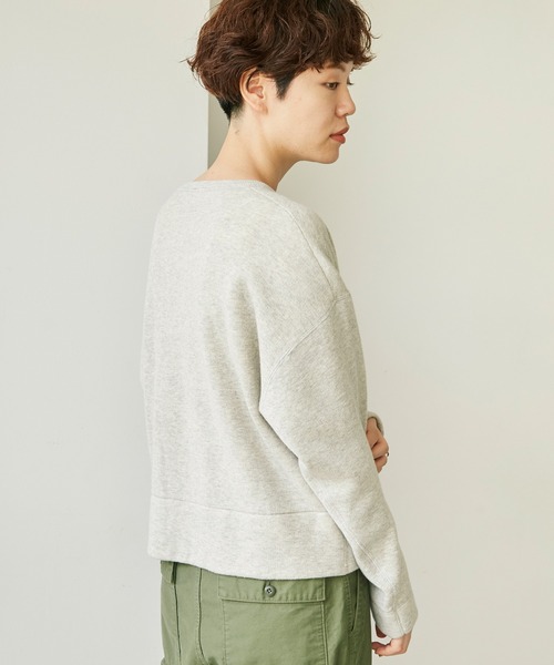 note et silence （ノートエシロンス）の「C/ラムウールダブルフェイス　スナップカーディガン（カーディガン/ボレロ・レディース・グレー/ダークブルー・FREE）」の18枚目の写真