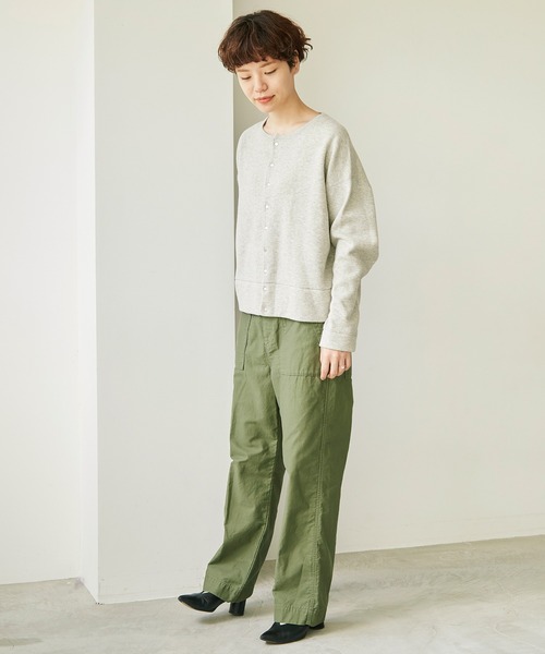 note et silence （ノートエシロンス）の「C/ラムウールダブルフェイス　スナップカーディガン（カーディガン/ボレロ・レディース・グレー/ダークブルー・FREE）」の3枚目の写真