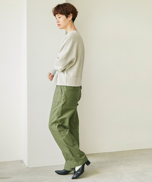 note et silence （ノートエシロンス）の「C/ラムウールダブルフェイス　スナップカーディガン（カーディガン/ボレロ・レディース・グレー/ダークブルー・FREE）」の10枚目の写真