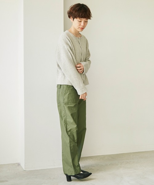 note et silence （ノートエシロンス）の「C/ラムウールダブルフェイス　スナップカーディガン（カーディガン/ボレロ・レディース・グレー/ダークブルー・FREE）」の6枚目の写真