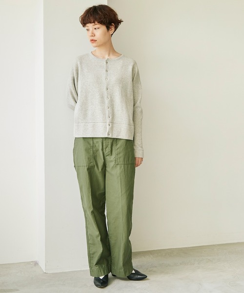 note et silence （ノートエシロンス）の「C/ラムウールダブルフェイス　スナップカーディガン（カーディガン/ボレロ・レディース・グレー/ダークブルー・FREE）」の17枚目の写真